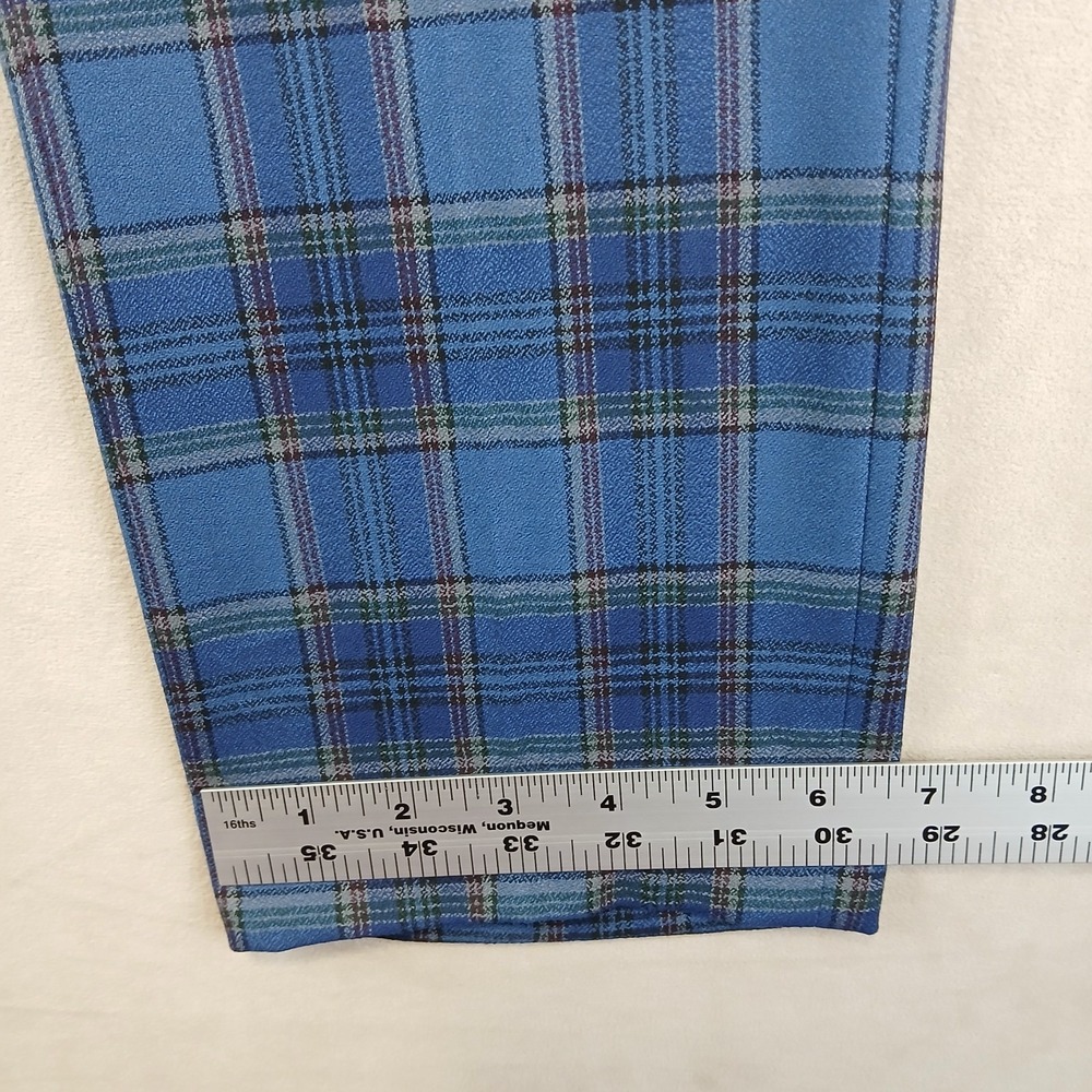 Topman 32x28 Mens Pants Trousers Slacks Plaid Slim London - Picture 5 of 11